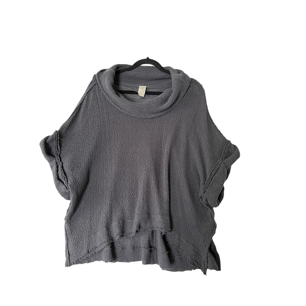 WE THE FREE Gray Cowl Neck Oversized Pullover Sweater Women's Size XS